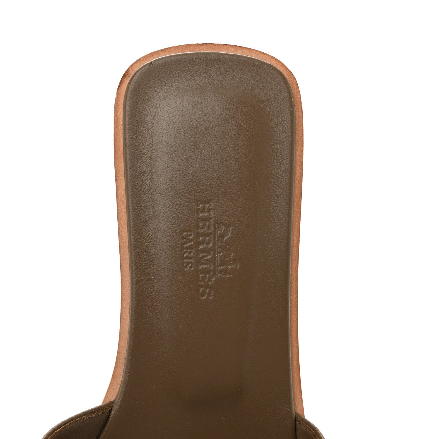 Hermes Epsom Oran Sandals 35.5 Etoupe 7 of 12