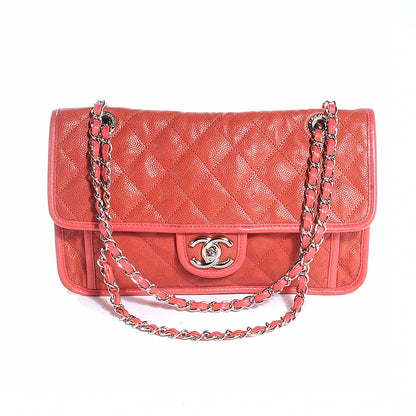 Chanel Caviar French Riviera Flap Red 1 of 8