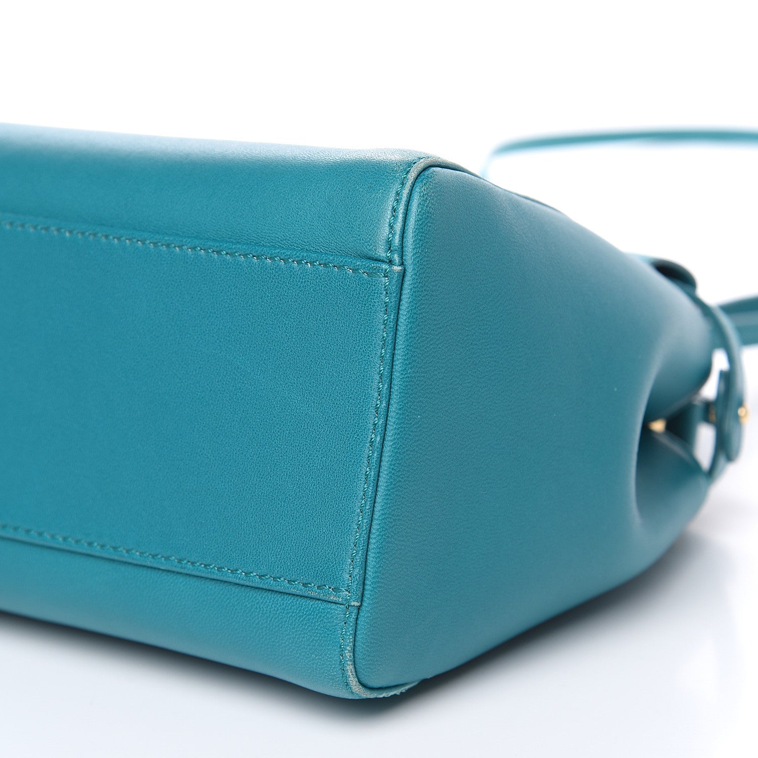 Fendi Nappa Mini Peekaboo Iconic Satchel Lago 10 of 18