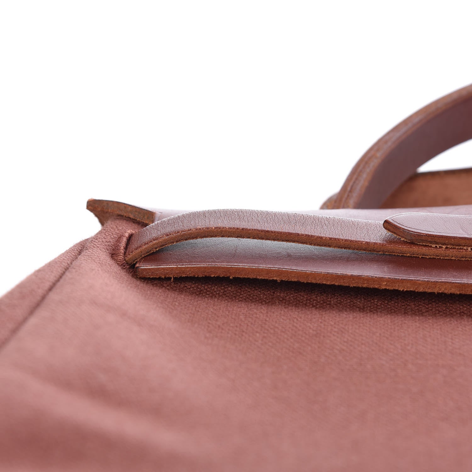 Hermes Toile Vache Calfskin Herbag 30 PM Natural 14 of 26