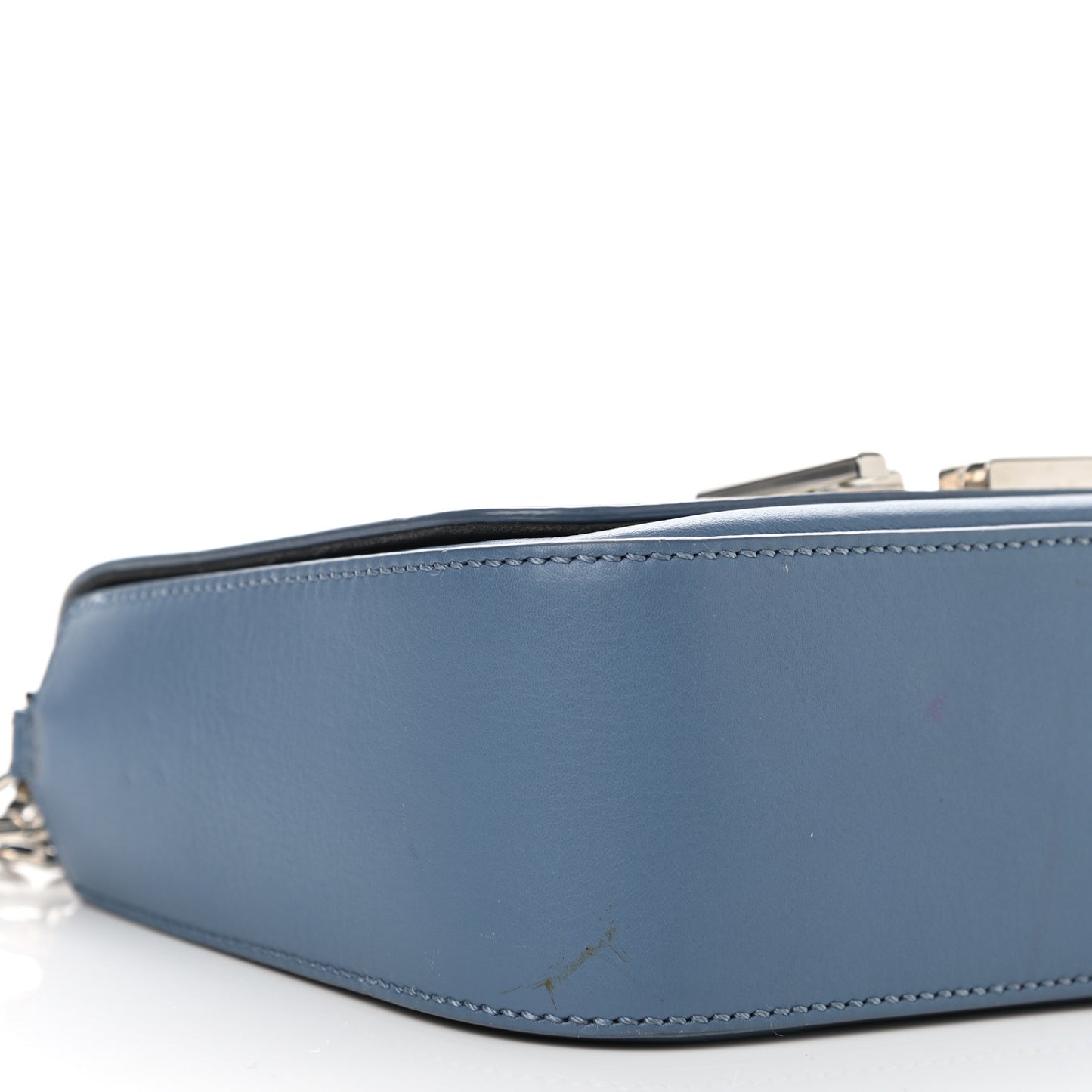 Vitello Dolce 3Baguette Shoulder Bag Light Blue