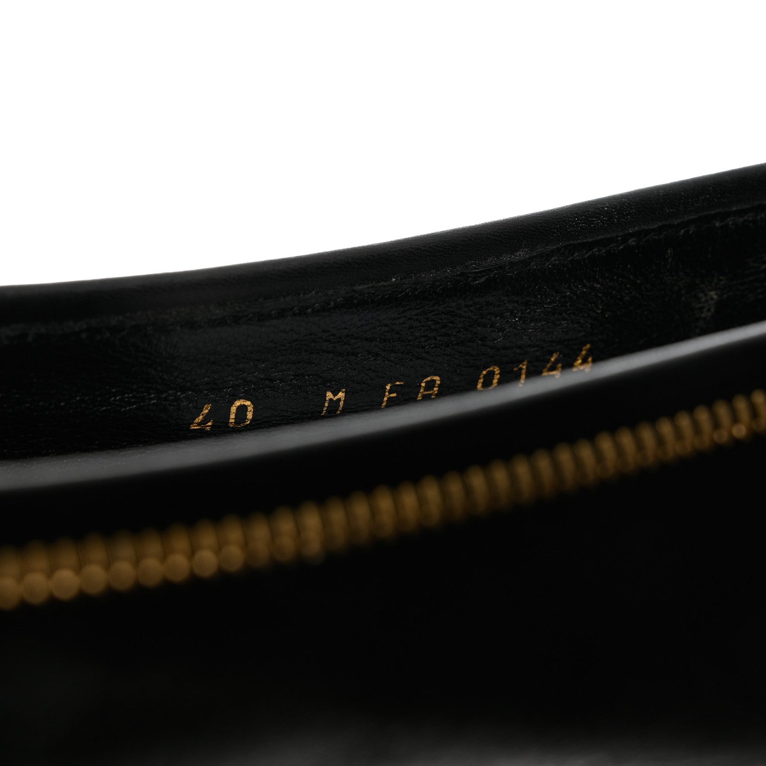 Louis Vuitton Calfskin Zip Oxford Ballerina Flats 40 Black 6 of 10