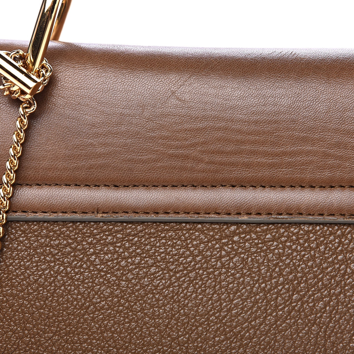 Grained Lambskin Drew Shoulder Bag Woody Khaki