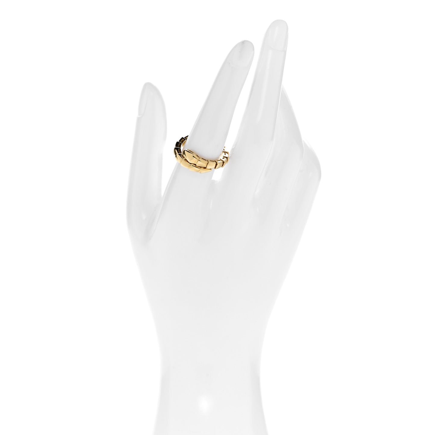18K Yellow Gold Serpenti Viper Ring L