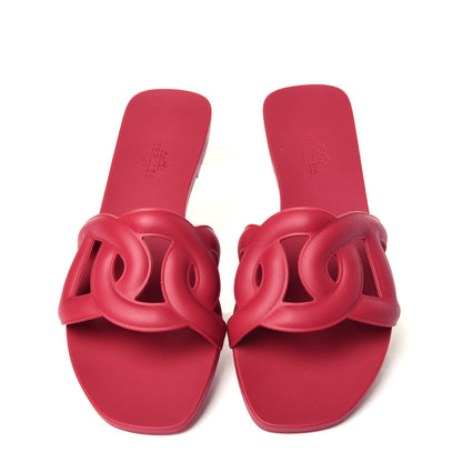 Hermes Rubber Aloha Sandals 36 Rose Baie 5 of 11