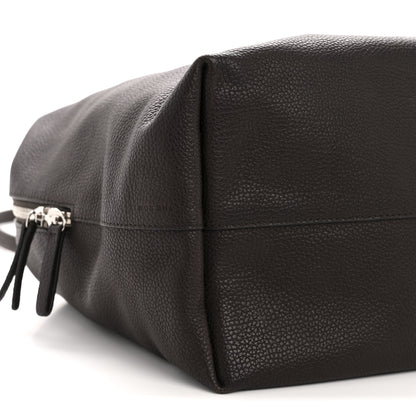 The Row Grained Saddle Calfskin Henri Bag Brunette 8 of 13