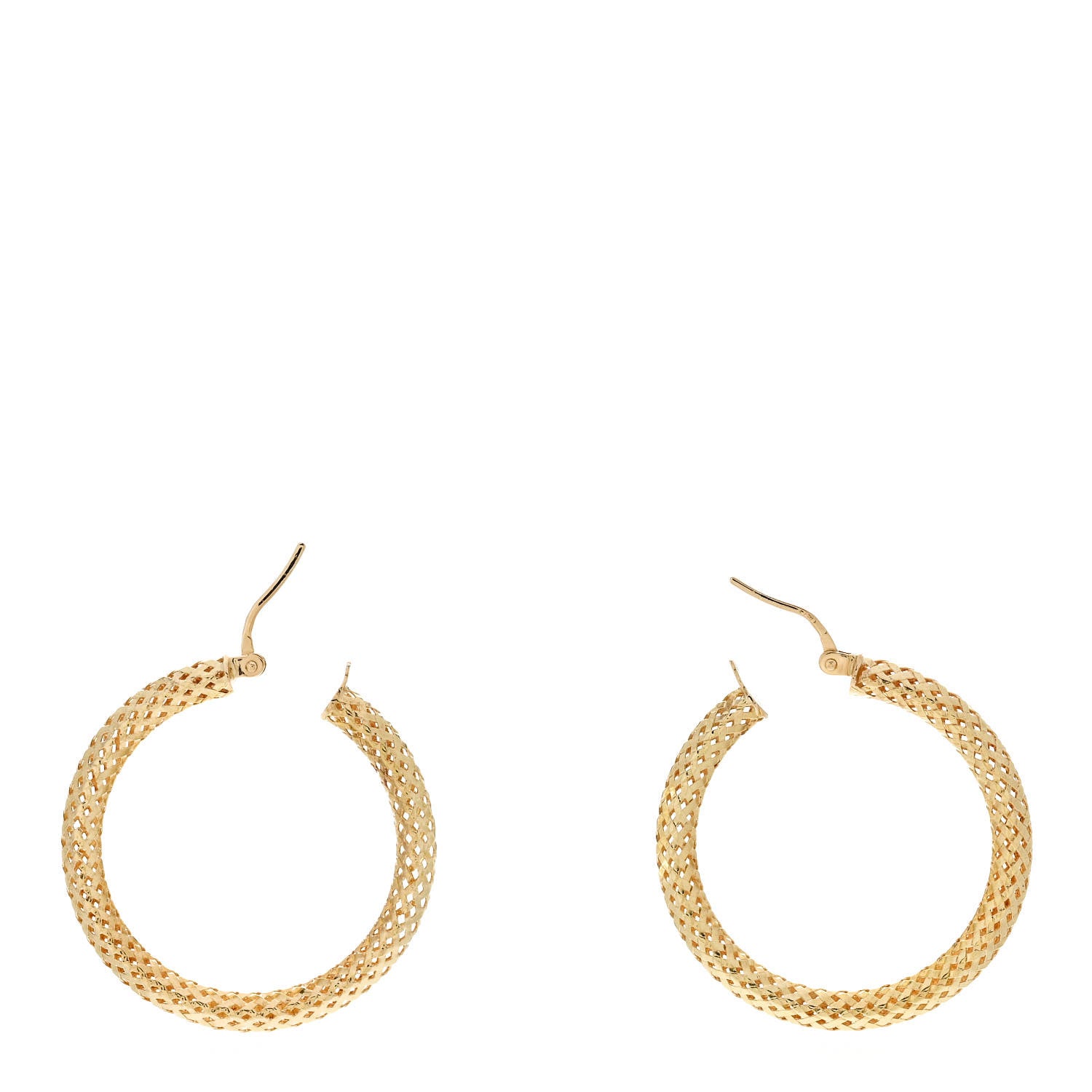Roberto Coin 18K Yellow Gold Primavera Hoop Earrings 3 of 4