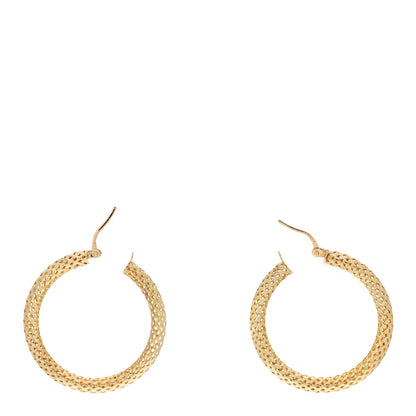 Roberto Coin 18K Yellow Gold Primavera Hoop Earrings 3 of 4