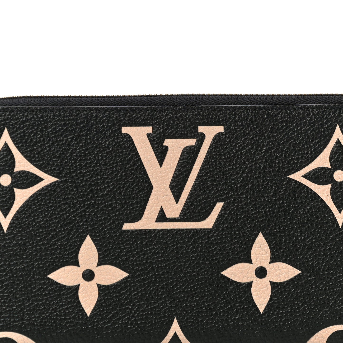 Empreinte Monogram Giant Zippy Wallet Black Beige