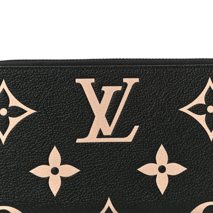 Louis Vuitton Empreinte Monogram Giant Zippy Wallet Black Beige 7 of 9