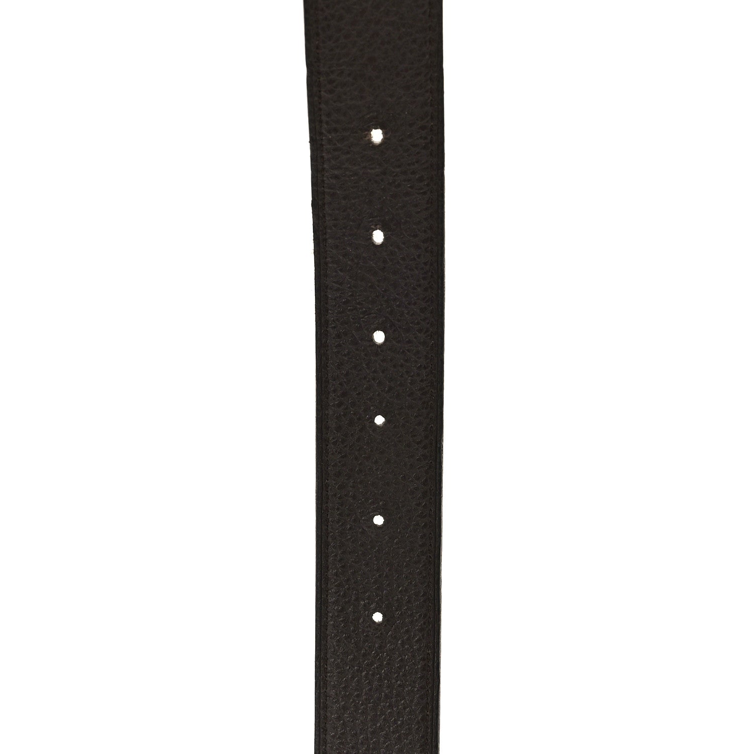 Hermes Box Togo 32mm Au Carre H Belt 90 36 Black Chocolate 3 of 7