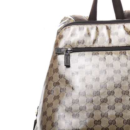 Gucci Crystal Monogram Backpack Dark Brown 10 of 10