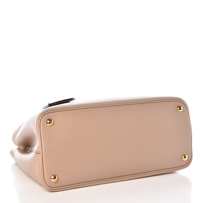 Prada Saffiano Cuir Medium Double Bag Cammeo 4 of 12