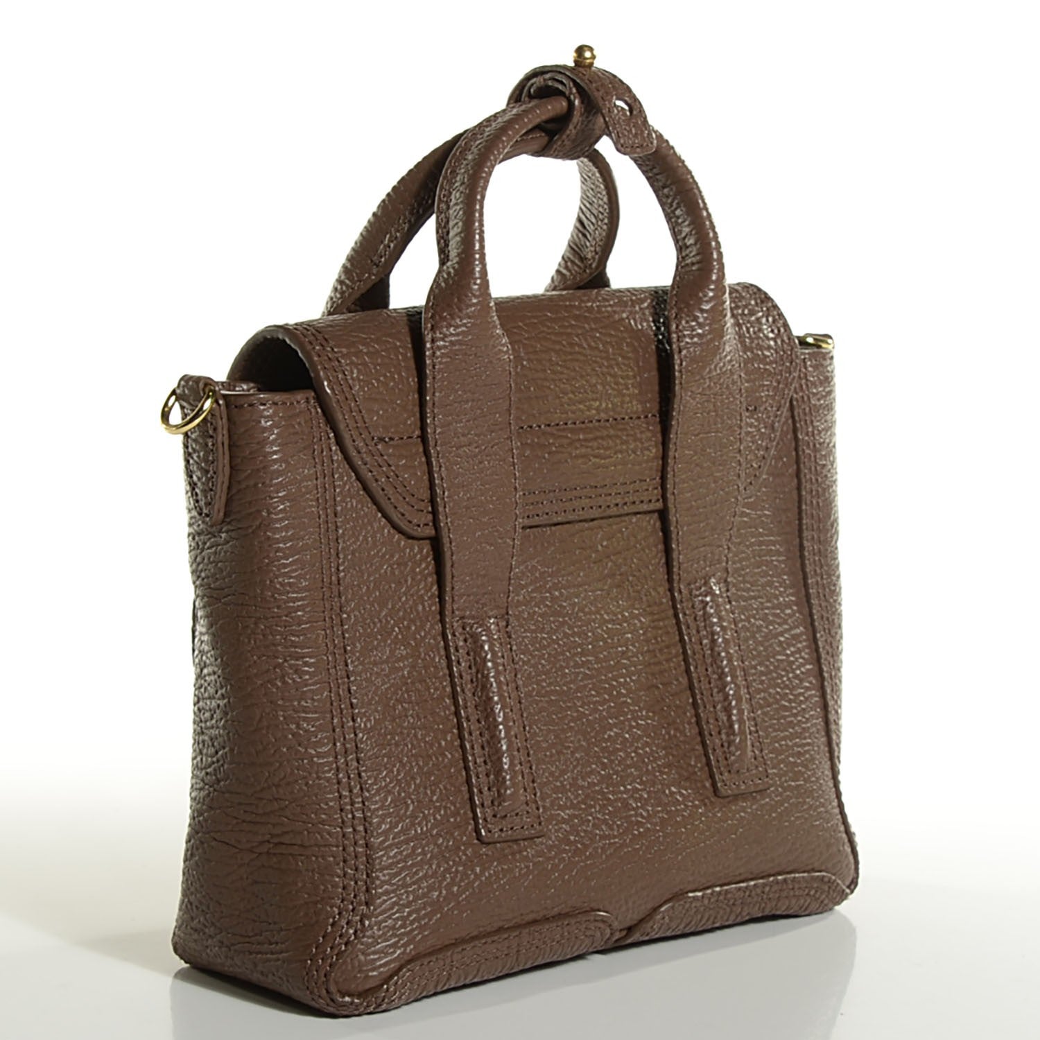 3.1 Phillip Lim 3.1 Textured Calfskin Mini Pashli Satchel Taupe 5 of 26