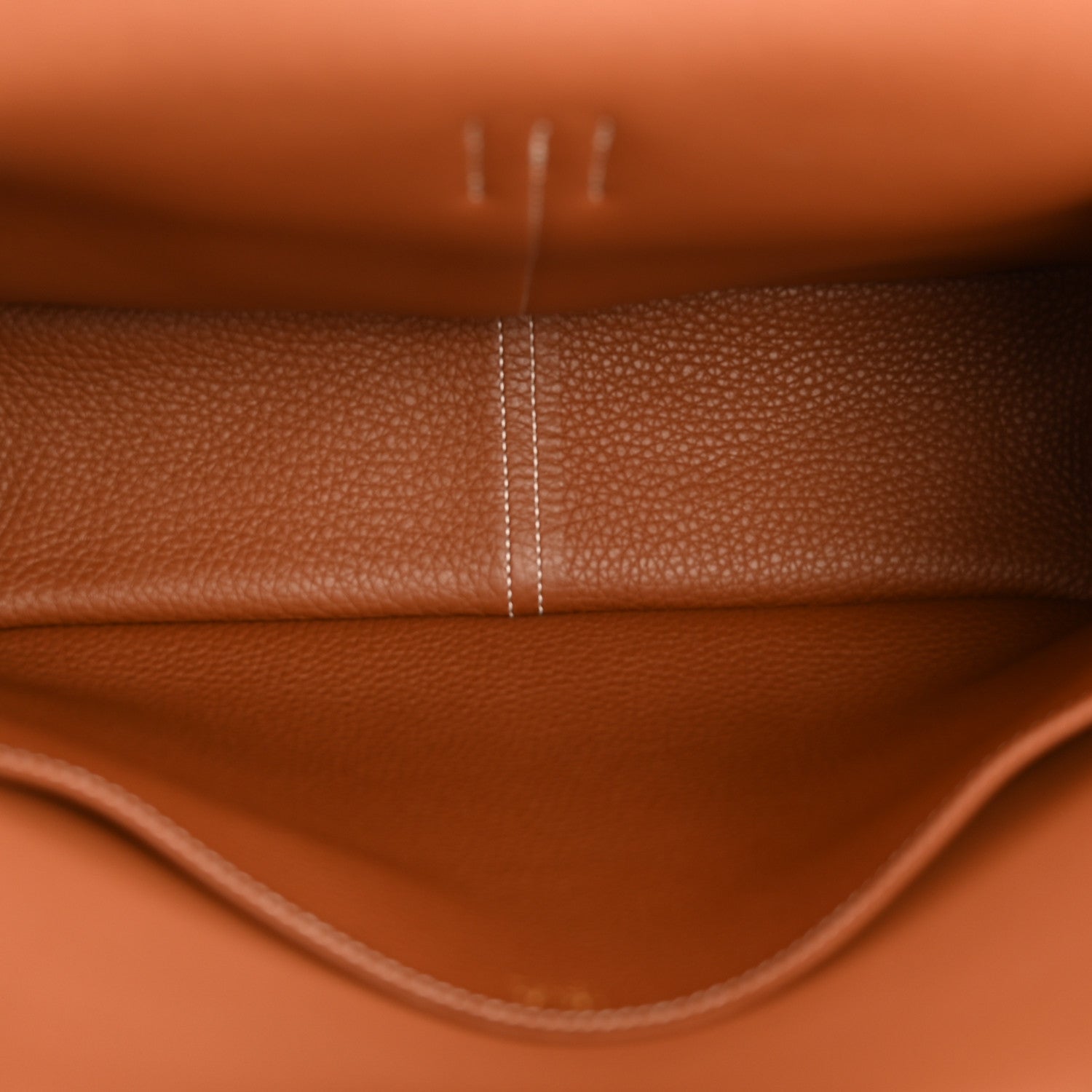 Hermes Taurillon Clemence Halzan 31 Gold 9 of 23