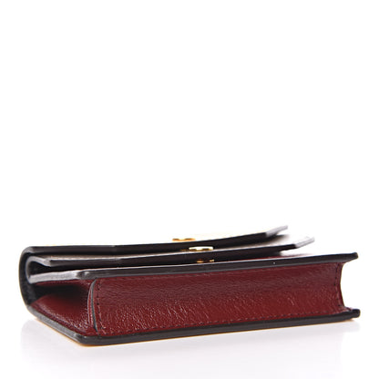 Mulberry Smooth Calfskin Multiflap Card Case Wallet Sunflower Clay Crimson 4 of 7