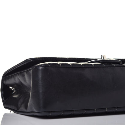 Chanel Lambskin Vertical Quilted Medium Single Flap Black 8 of 9