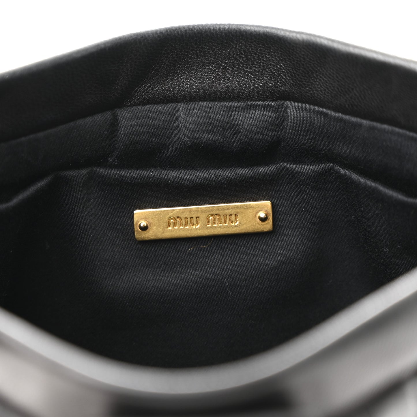 Nappa Matelasse Crossbody Clutch Black