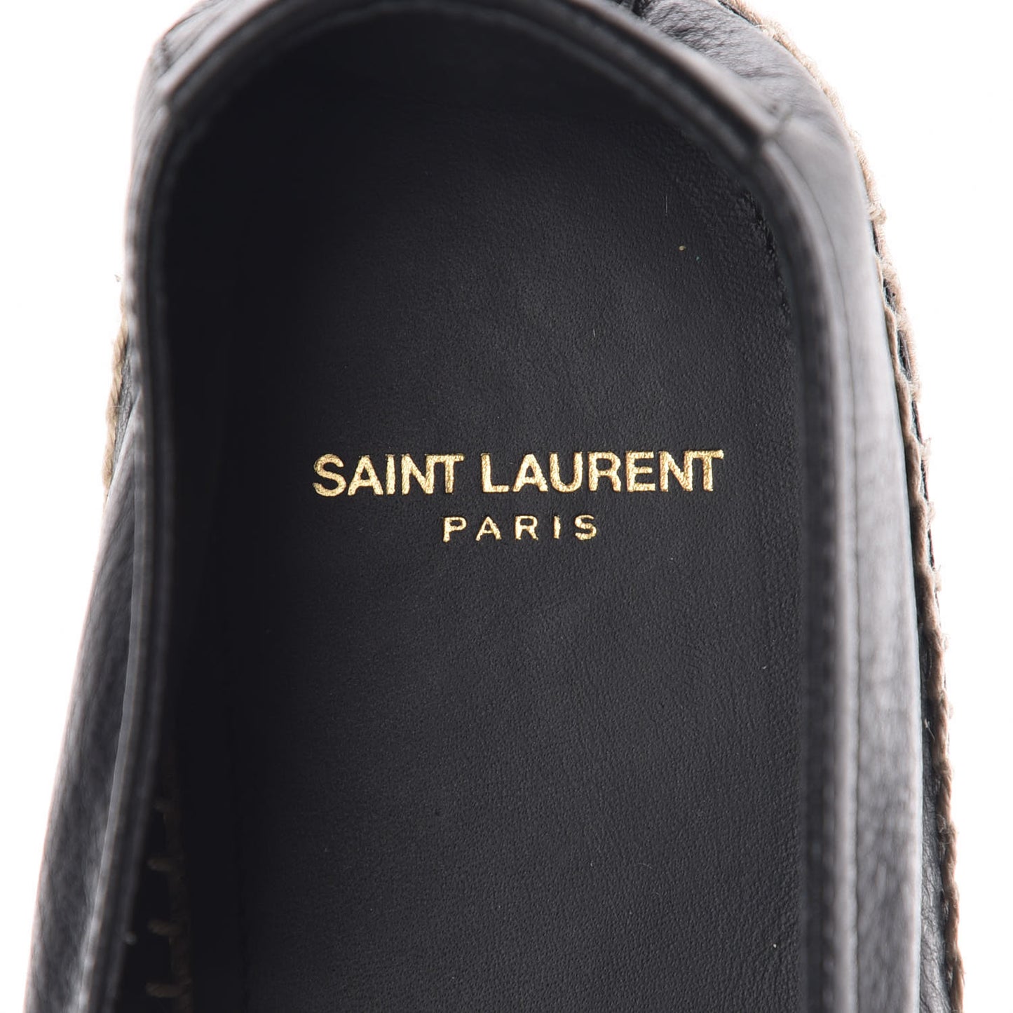 Calfskin Monogram Espadrilles 39 Black