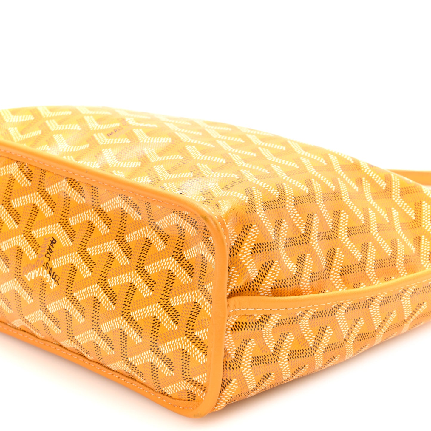 Goyardine Reversible Mini Anjou Yellow