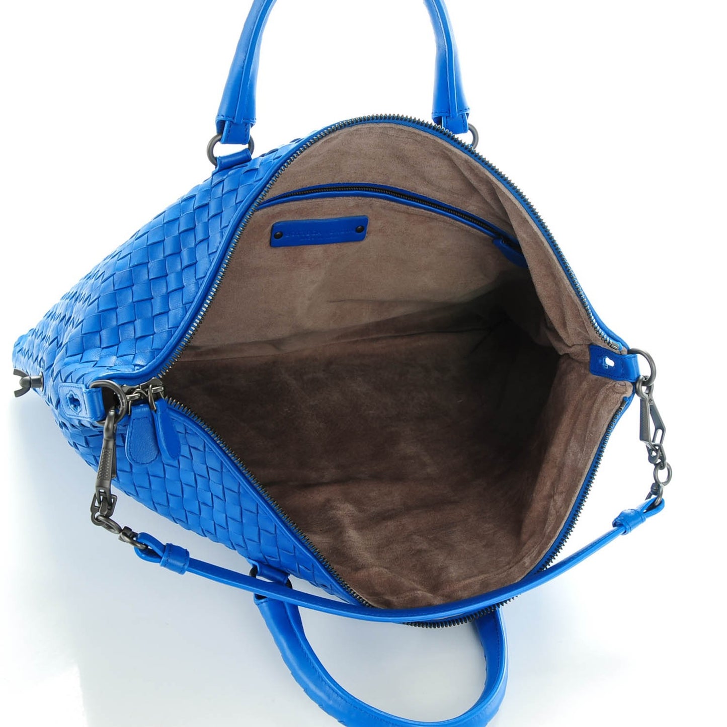 Nappa Intrecciato Medium Convertible Tote Bleuette