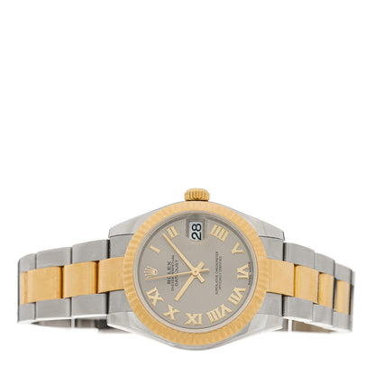 Rolex Stainless Steel 18K Yellow Gold 31mm Oyster Perpetual Datejust Watch Steel Roman 178273 2 of 5