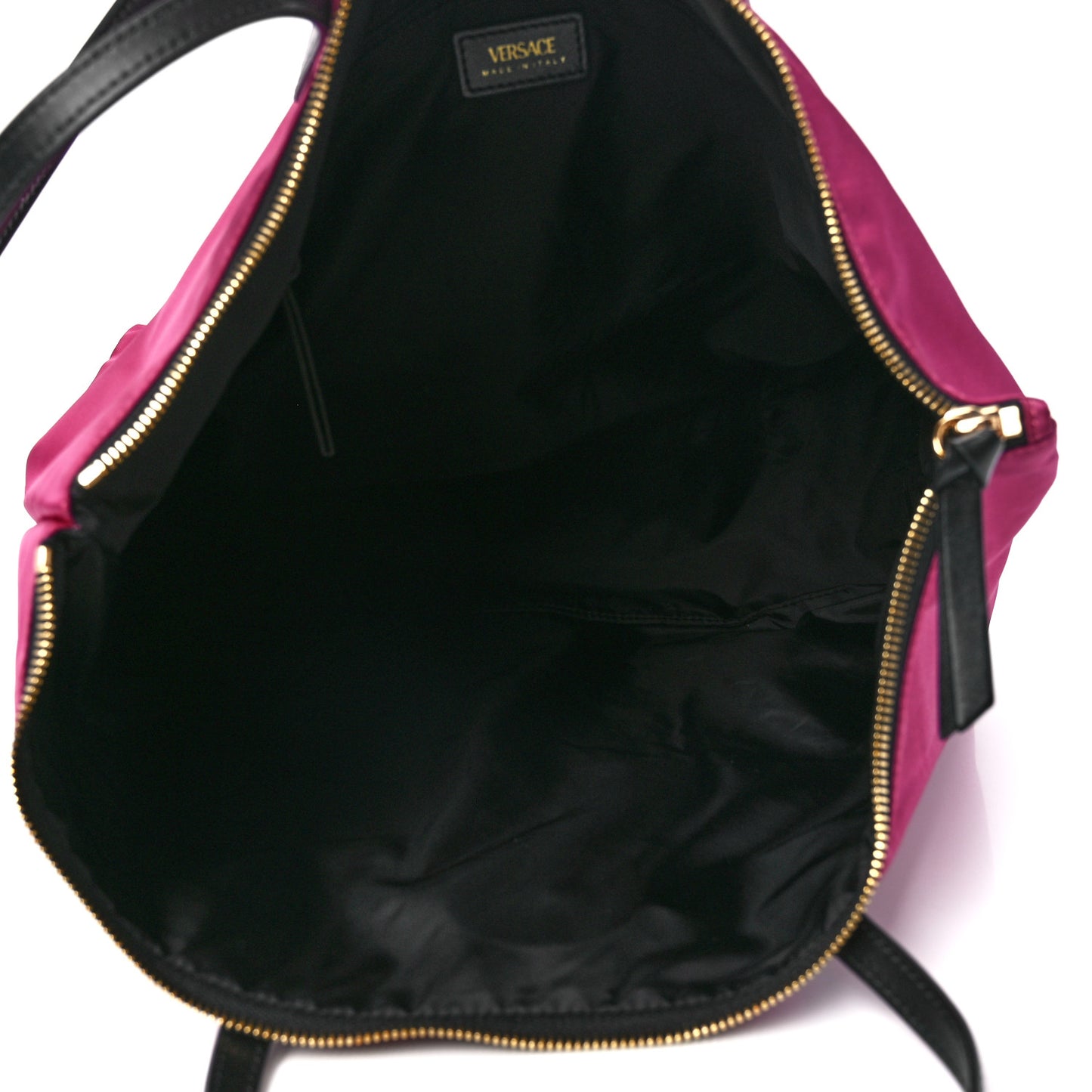 Nylon Medusa Tote Dahlia Black
