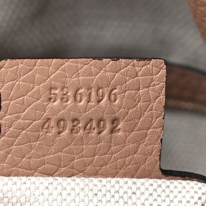 Gucci Pebbled Calfskin Medium Soho Chain Shoulder Bag Camelia 6 of 12