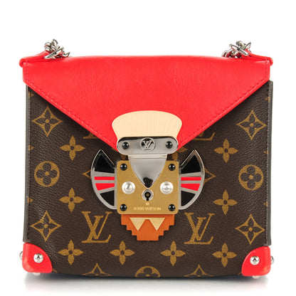Louis Vuitton Monogram Tribal Mask Pochette PM Rouge 1 of 7