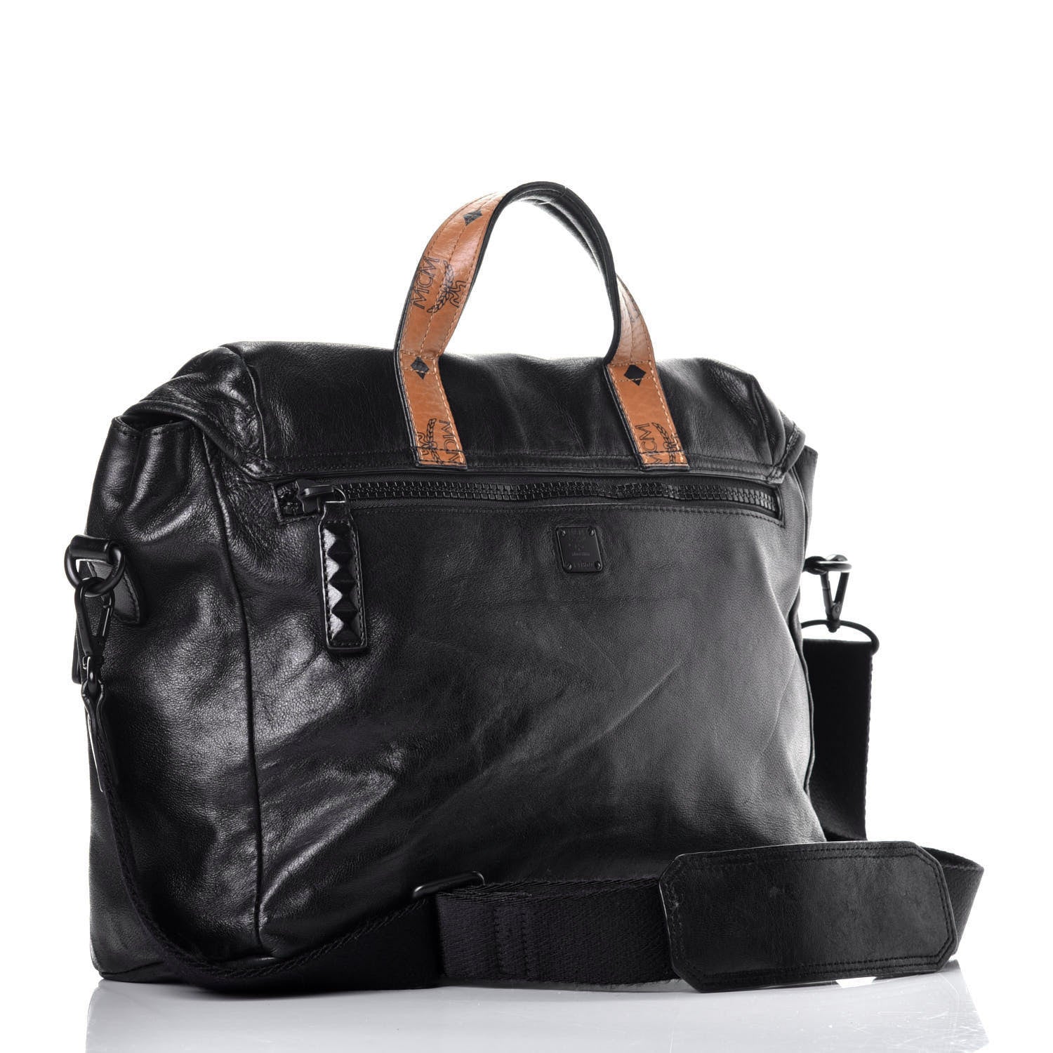 MCM Lambskin Medium Killian Messenger Bag Black 4 of 10