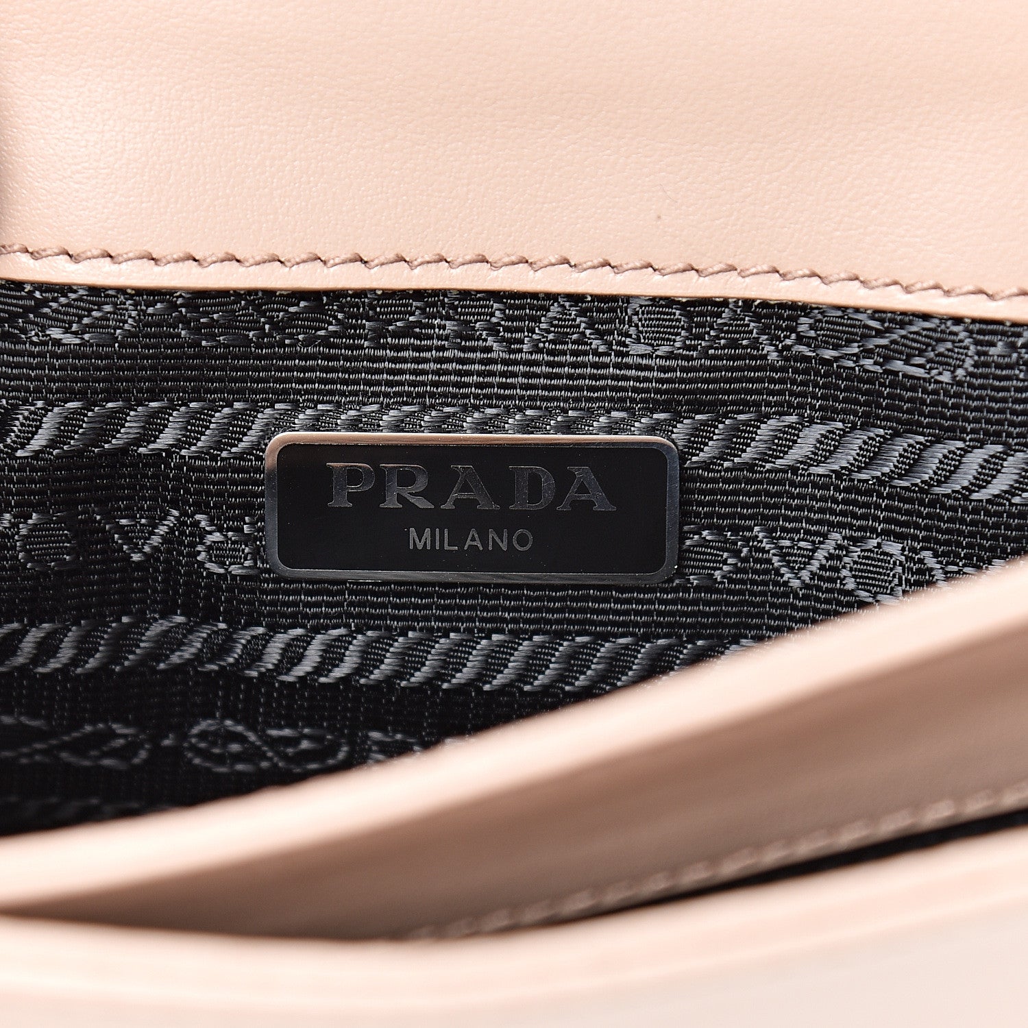Prada Saffiano Soft Calfskin Chain Crossbody Bag Cipria 5 of 11