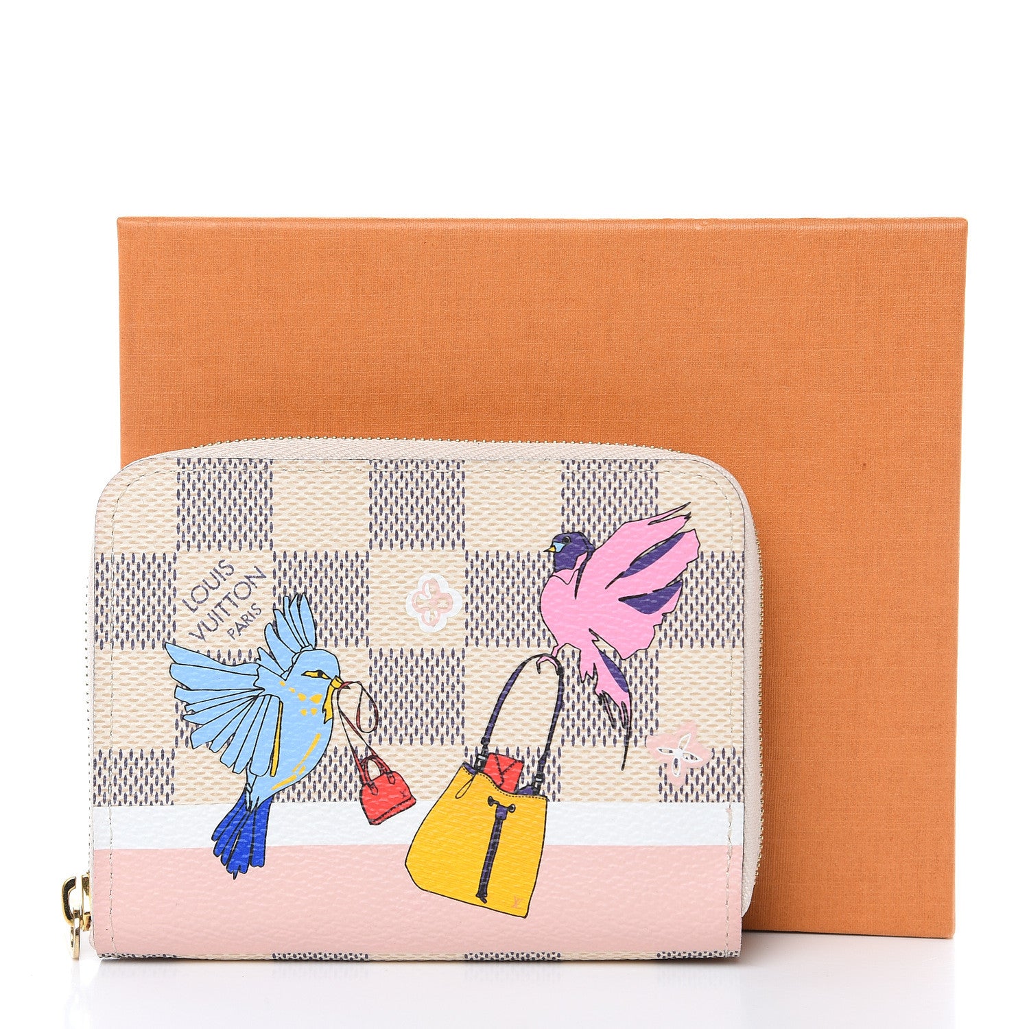 Louis Vuitton Damier Azur 2018 Christmas Animation Zippy Coin Purse 8 of 8