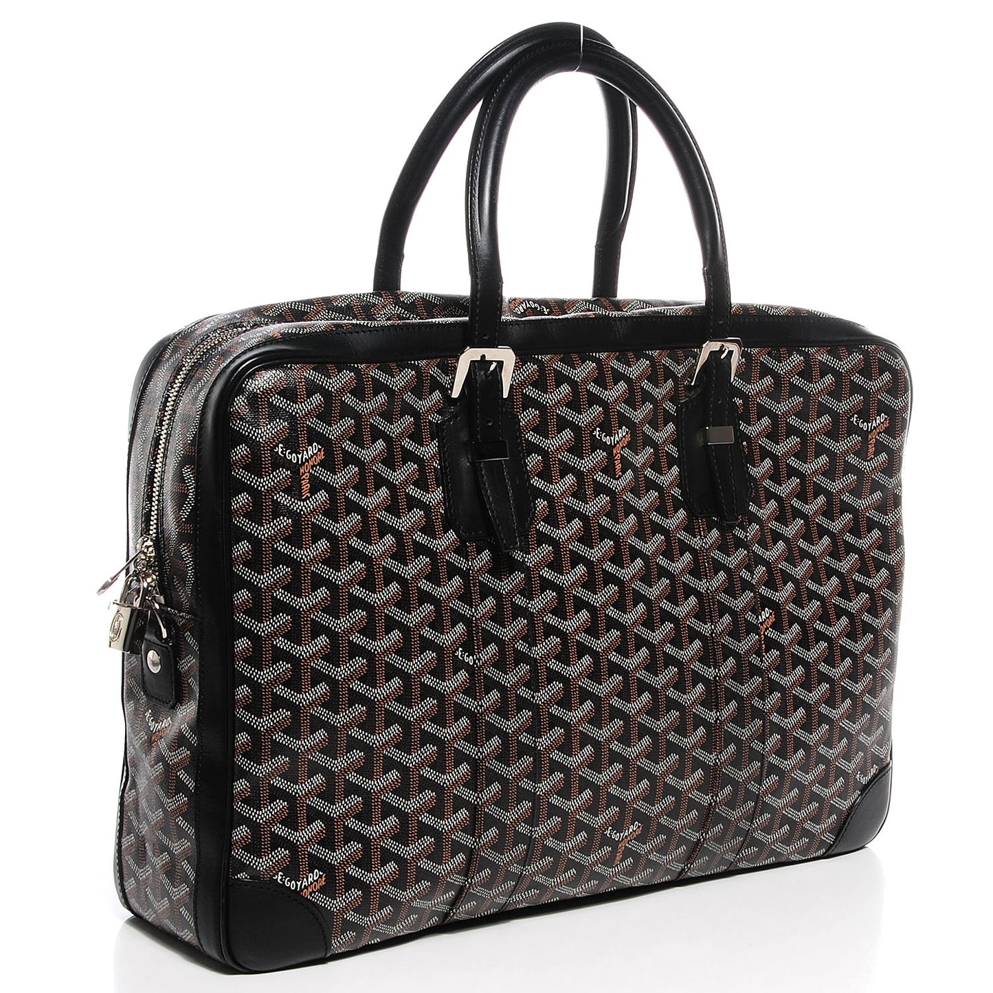 Goyardine Diplomat 24 Hour Briefcase Black