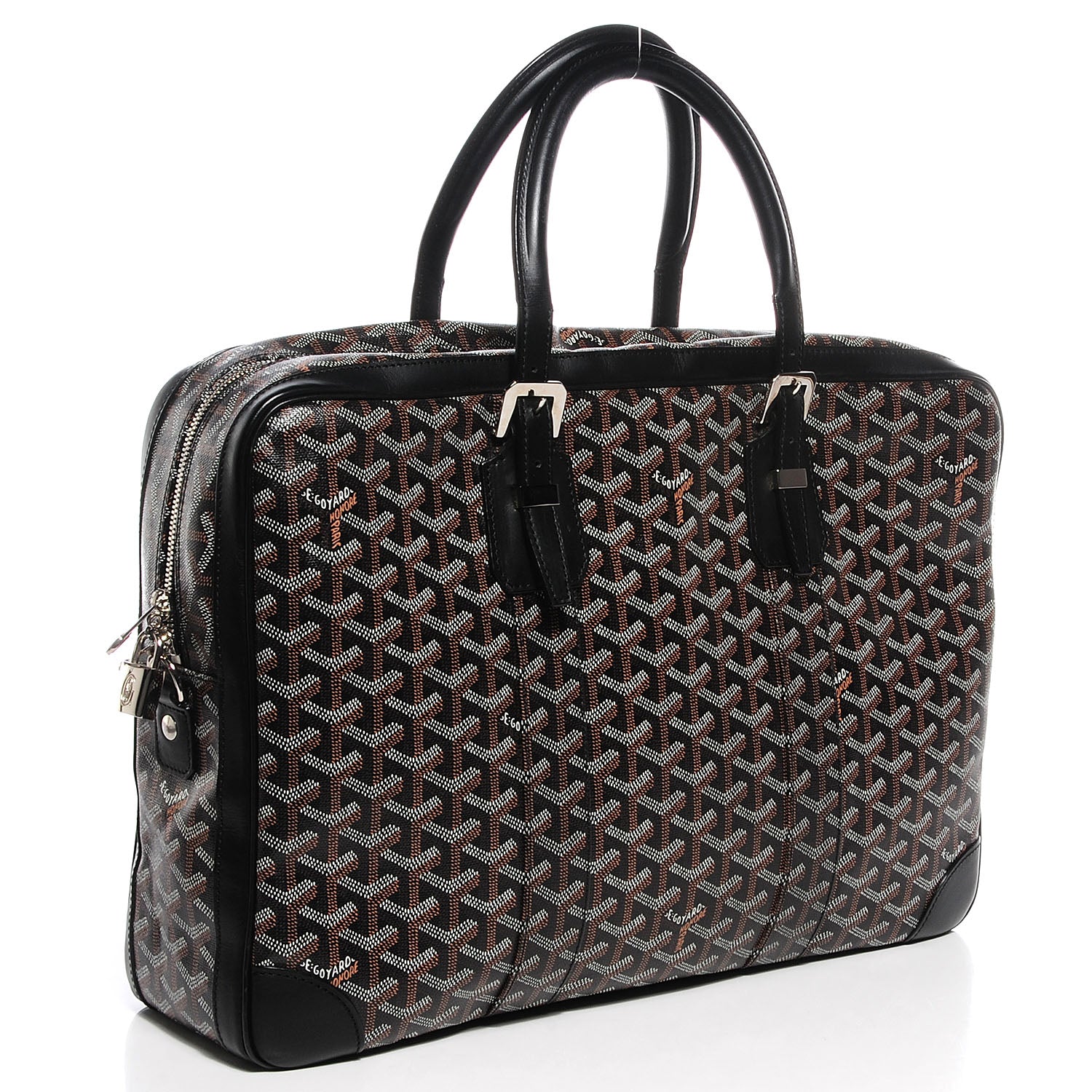Goyard Goyardine Diplomat 24 Hour Briefcase Black 3 of 9