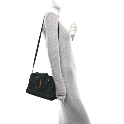 Saint Laurent Calfskin Monogram Baby Cabas Black 3 of 10