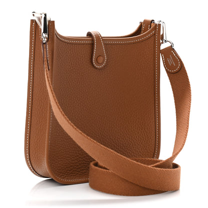 Hermes Taurillon Clemence Evelyne TPM Gold 3 of 11