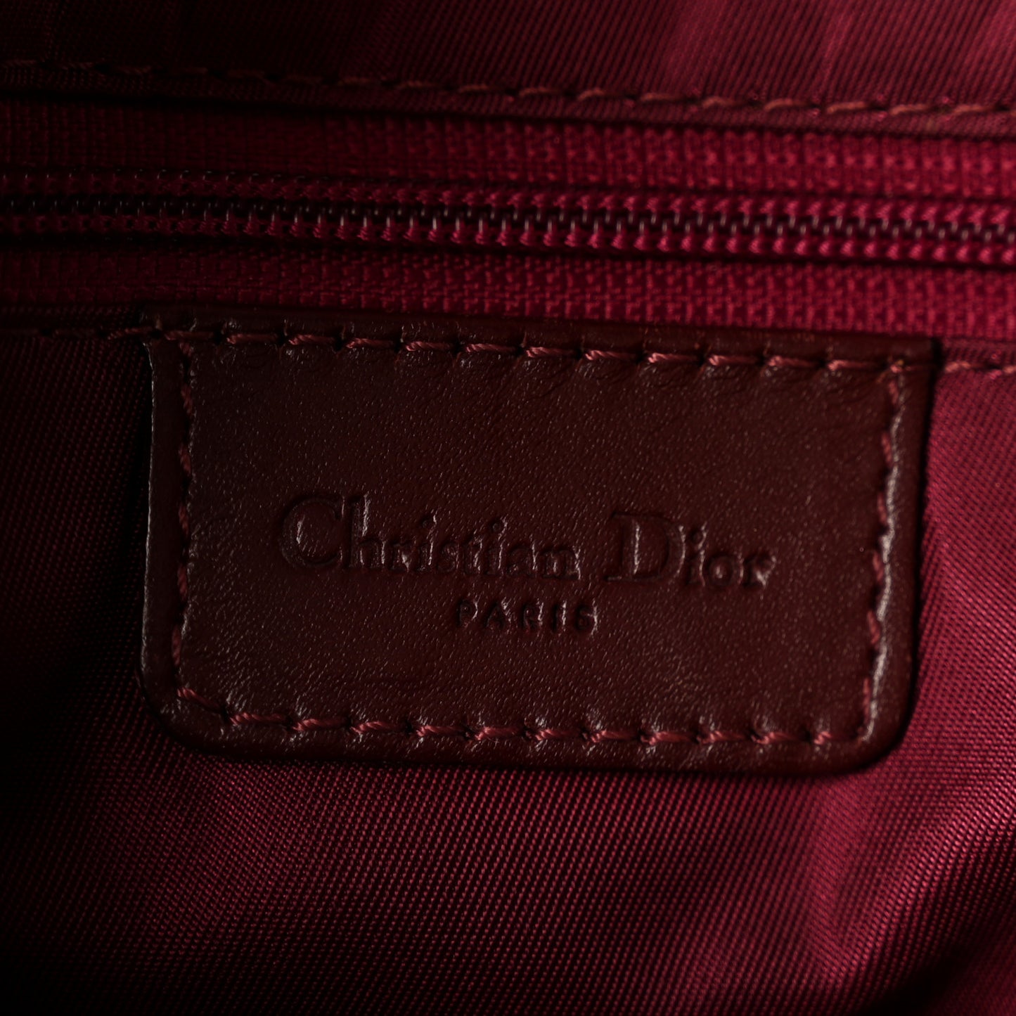 Monogram Saddle Bag Burgundy