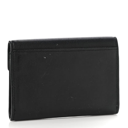 Saint Laurent Calfskin Heart Studded Small Envelope Wallet Black 3 of 13