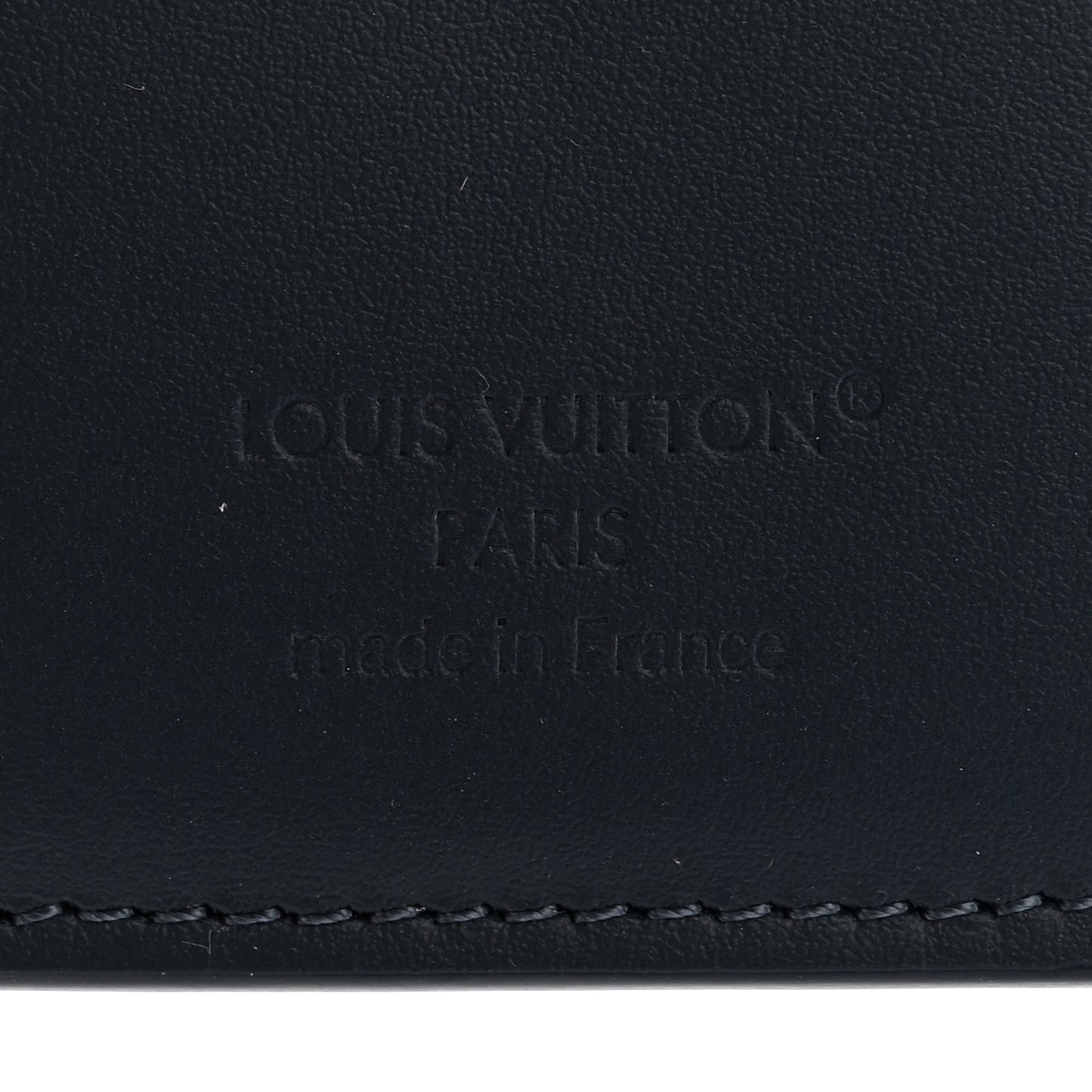 Calfskin Monogram Shadow Pocket Organizer Navy Blue White