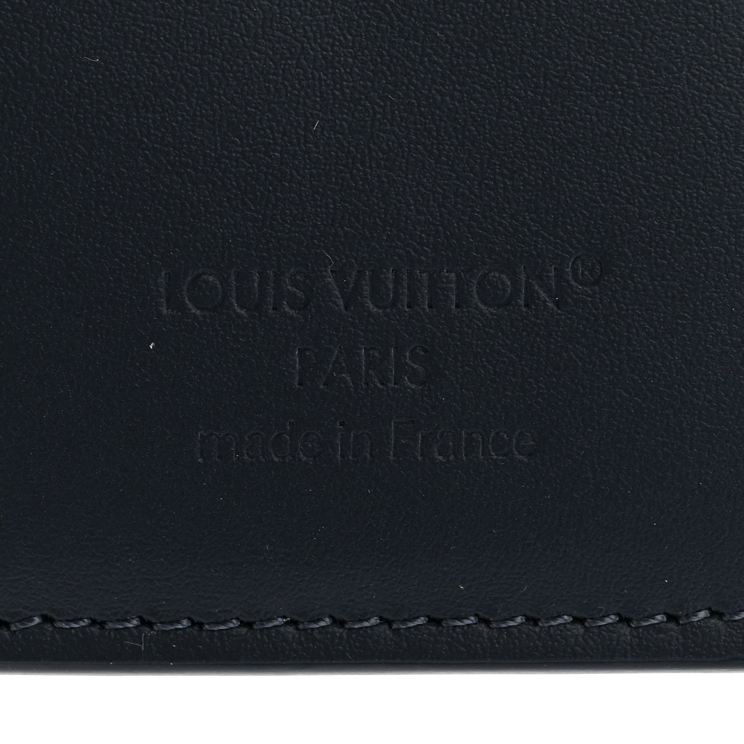 Louis Vuitton Calfskin Monogram Shadow Pocket Organizer Navy Blue White 6 of 7