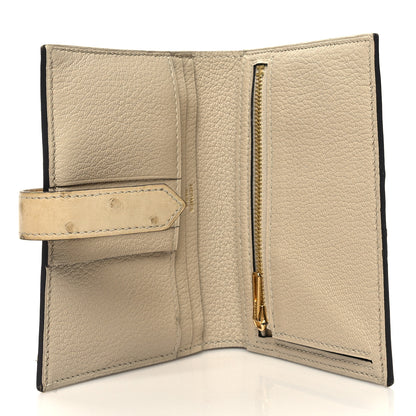 Hermes Ostrich Bearn Compact Wallet Trench 5 of 13