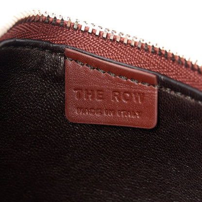 The Row Smooth Calfskin Half Moon Shoulder Bag Cherry Wood 6 of 10