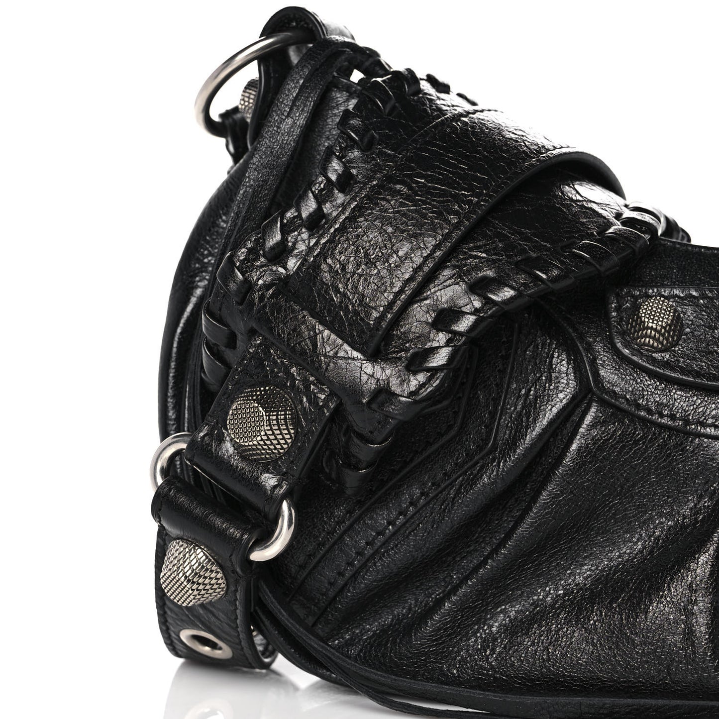 Agneau Arena Le Cagole Shoulder Bag XS Black