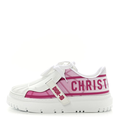 Christian Dior Reflective Fabric Shaded Dior-ID Platform Sneakers 39 Raspberry 1 of 9