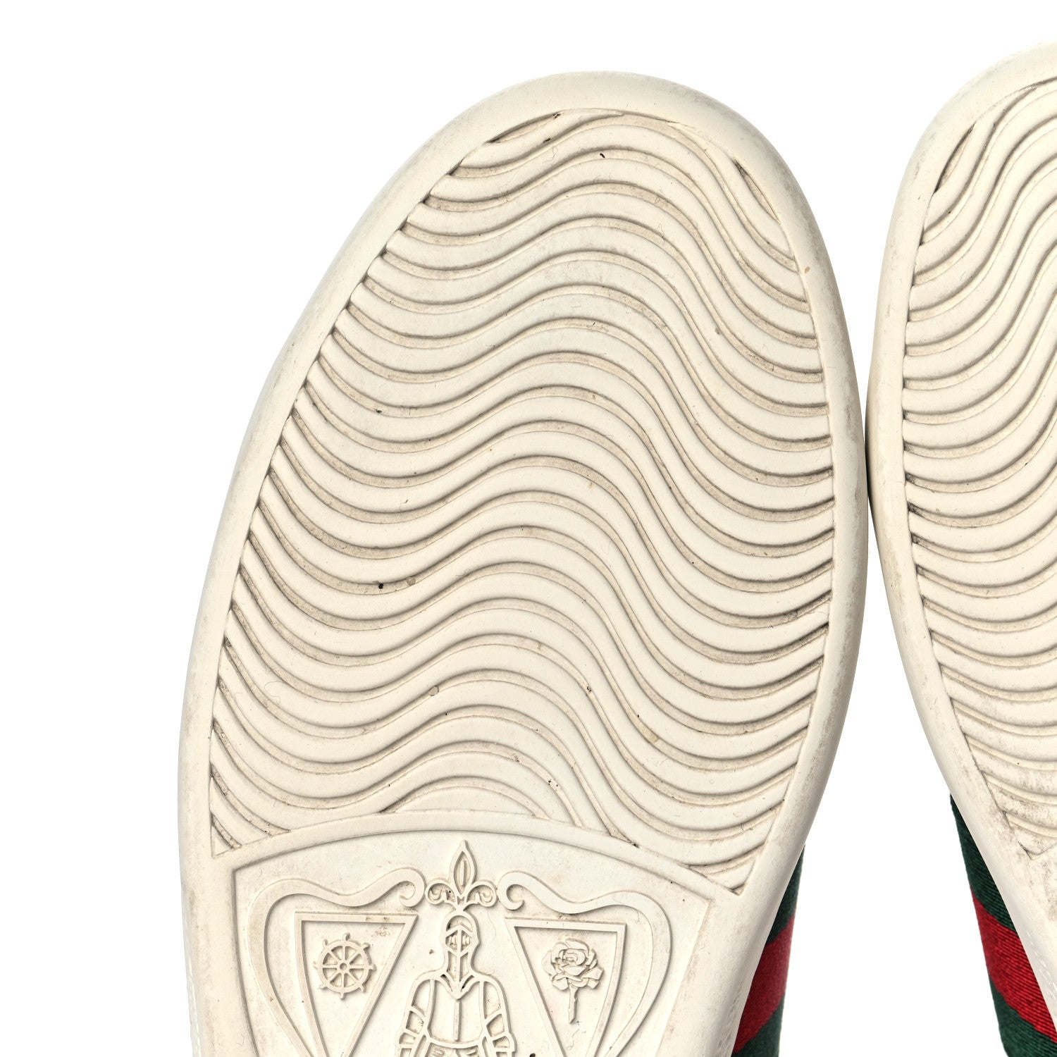 Gucci Calfskin Web Bee Embroidered Womens Ace Sneakers 37 White 9 of 10