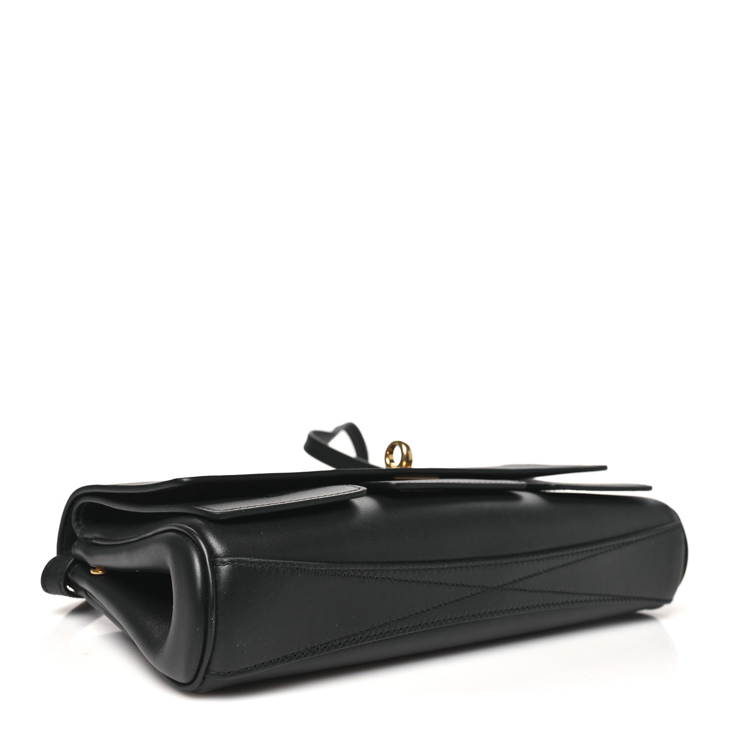 Balenciaga Smooth Calfskin Small Bel Air Clutch On Strap Black 4 of 9