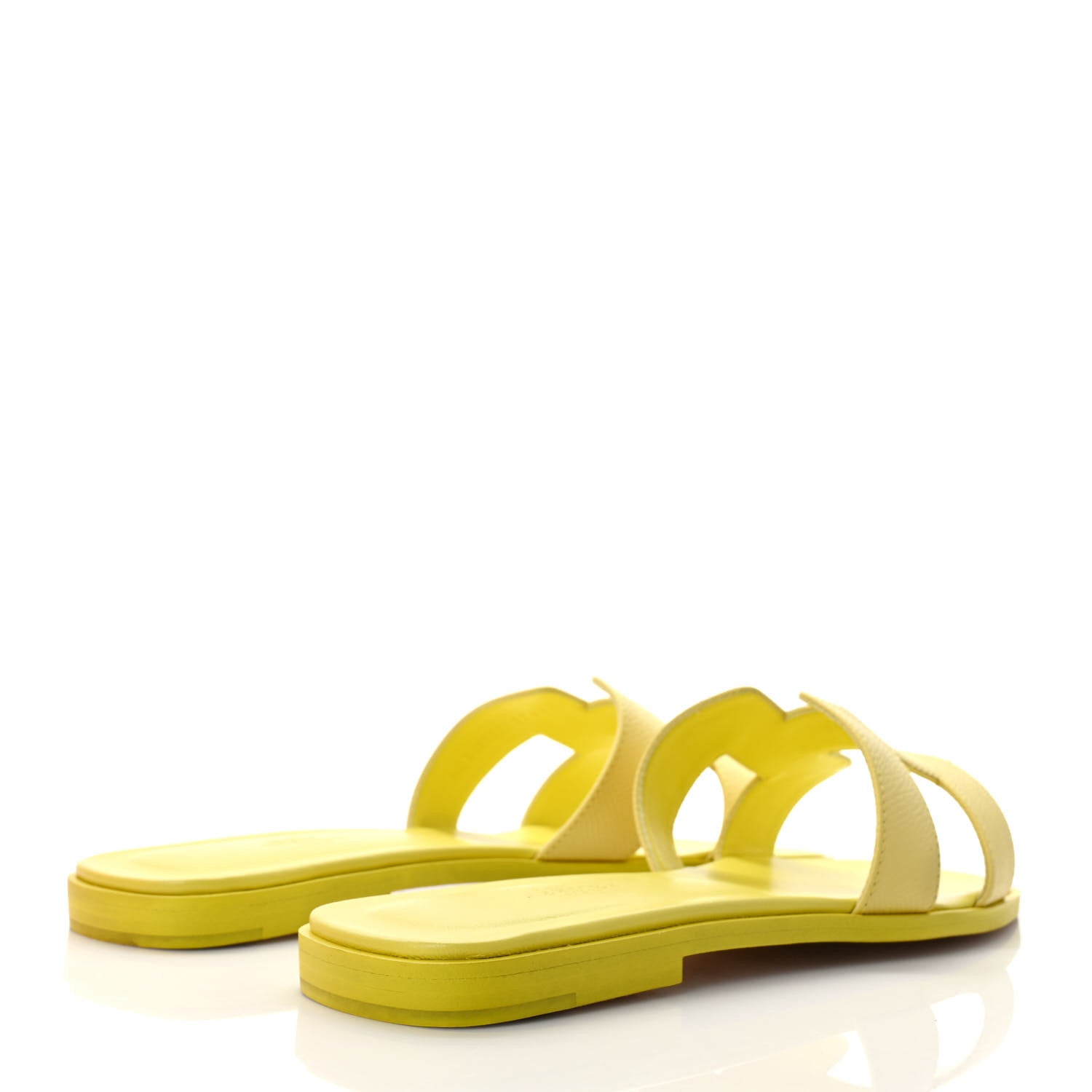 Hermes Epsom Oran Sandals 39 Jaune Curcuma 4 of 9