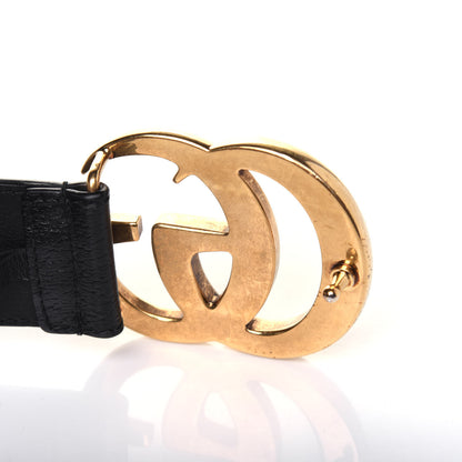 Gucci Textured Calfskin Double G 40mm Belt 105 42 Black 4 of 8