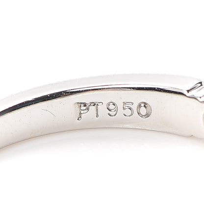 Tiffany Platinum Diamond 3mm Embrace Half Circle Band Ring 49 5 4 of 6