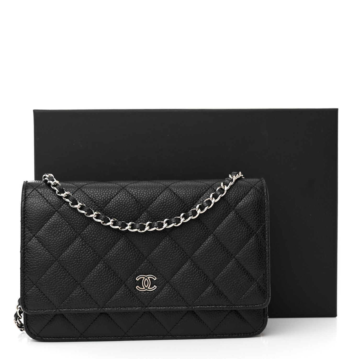 Chanel Caviar Quilted Wallet on Chain WOC Black 13 of 13